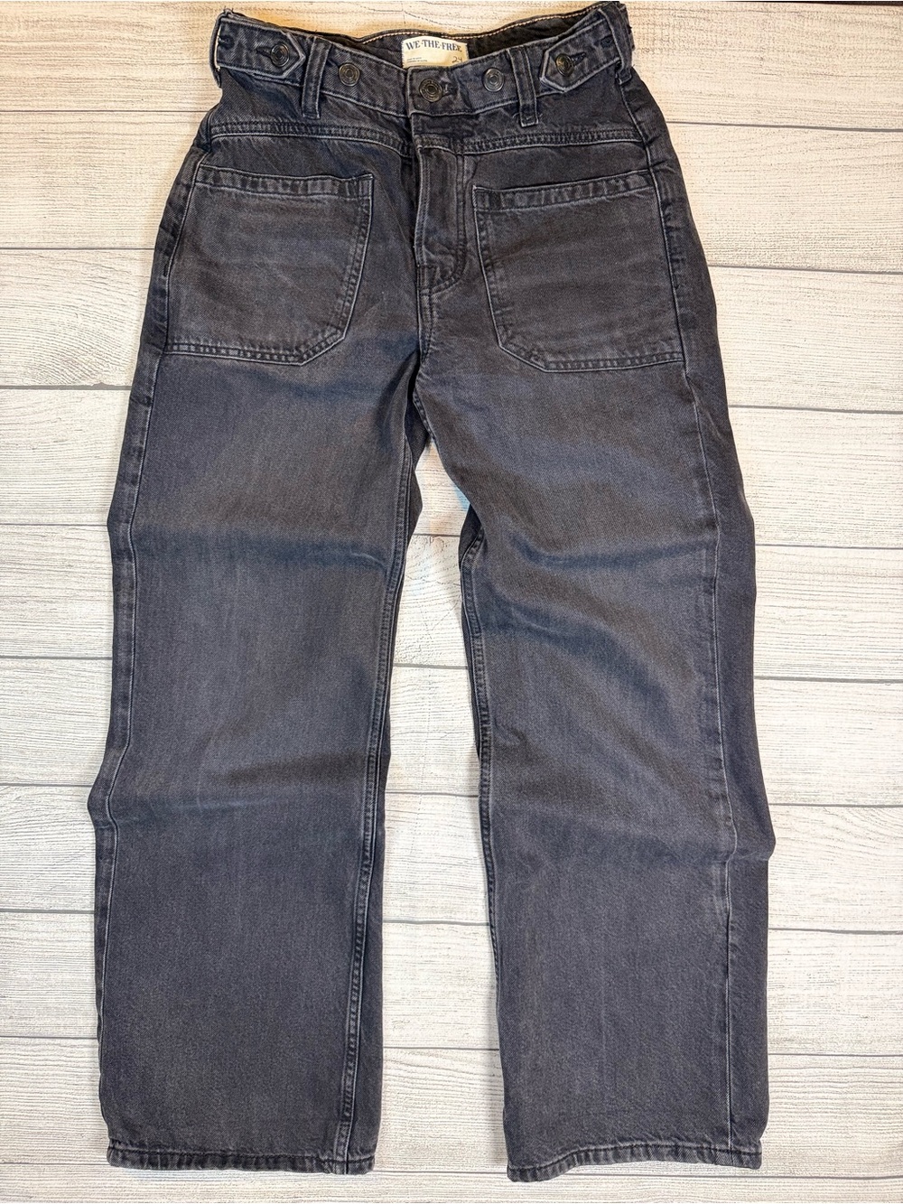 We The Free Men's Washed Black Relaxed Jeans
